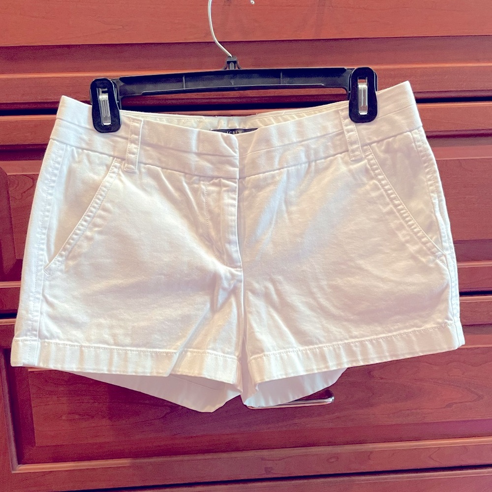 White Chino shorts